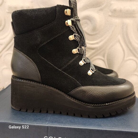 Cole Haan ZeroGrand City Wedge Hiker Boots. NIB. Size 9.5 - Picture 1 of 11